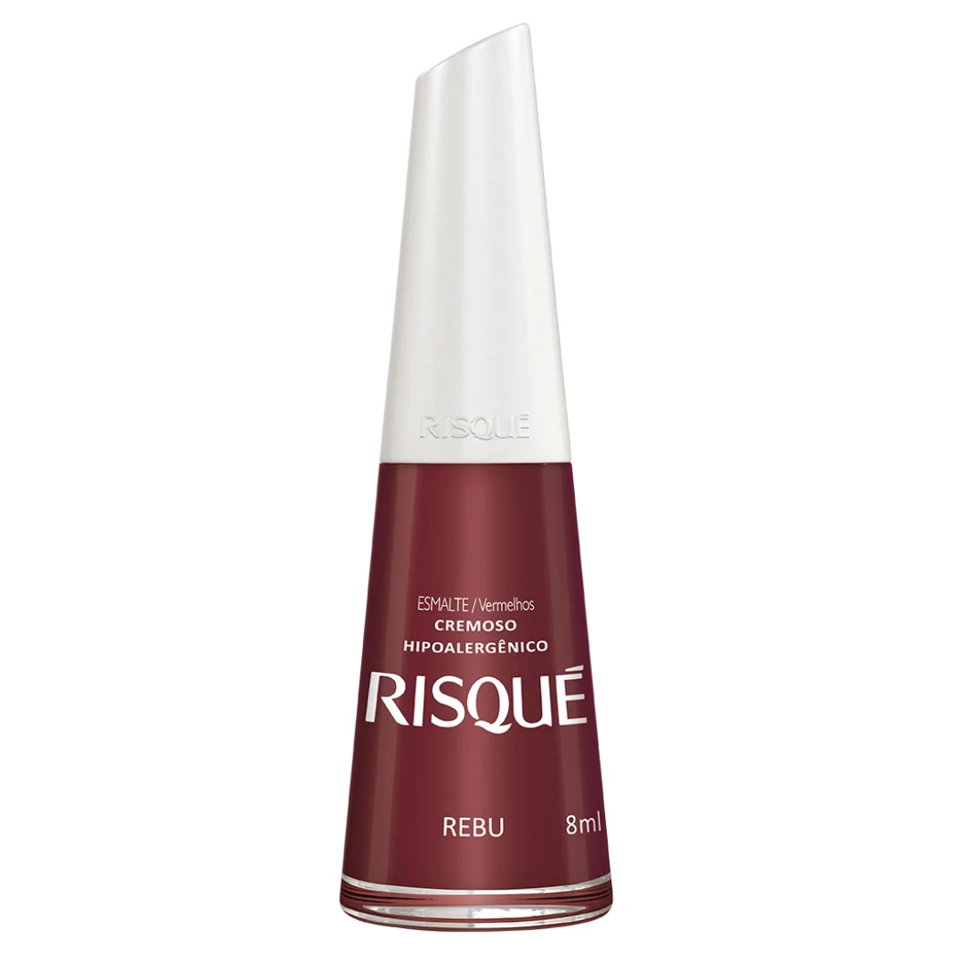 Esmalte Cremoso Risqué Vermelhos Rebu 8ml