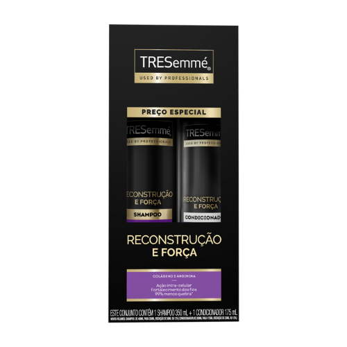 Kit Tresemmé Reconstrução e Força Shampoo 350ml + Condicionador 175ml