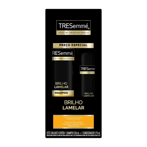 Kit Tresemmé Brilho Lamelar Shampoo 350ml + Condicionador 175ml
