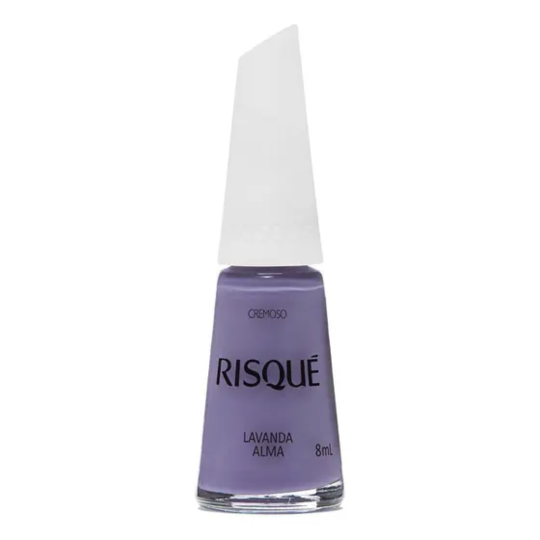 Esmalte Cremoso Risqué Coloridos Lavanda Alma 8ml