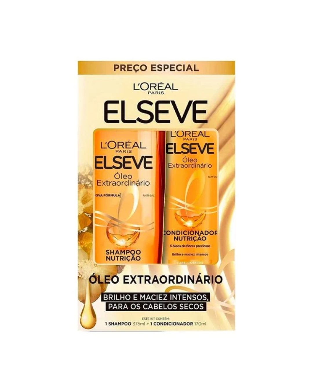 Kit Elseve Óleo Extraordinário Shampoo 375ml + Condicionador 170ml
