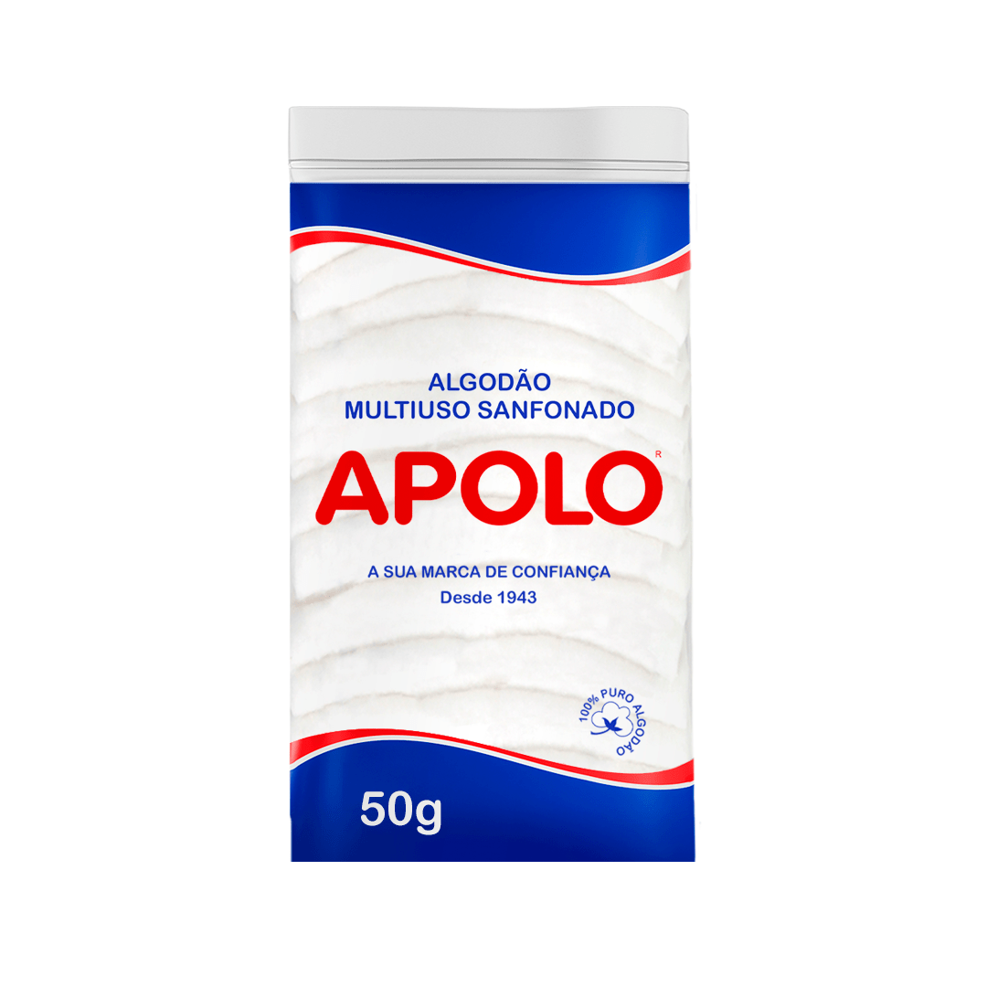 Algodão Apolo Multiuso Ziplock 50g