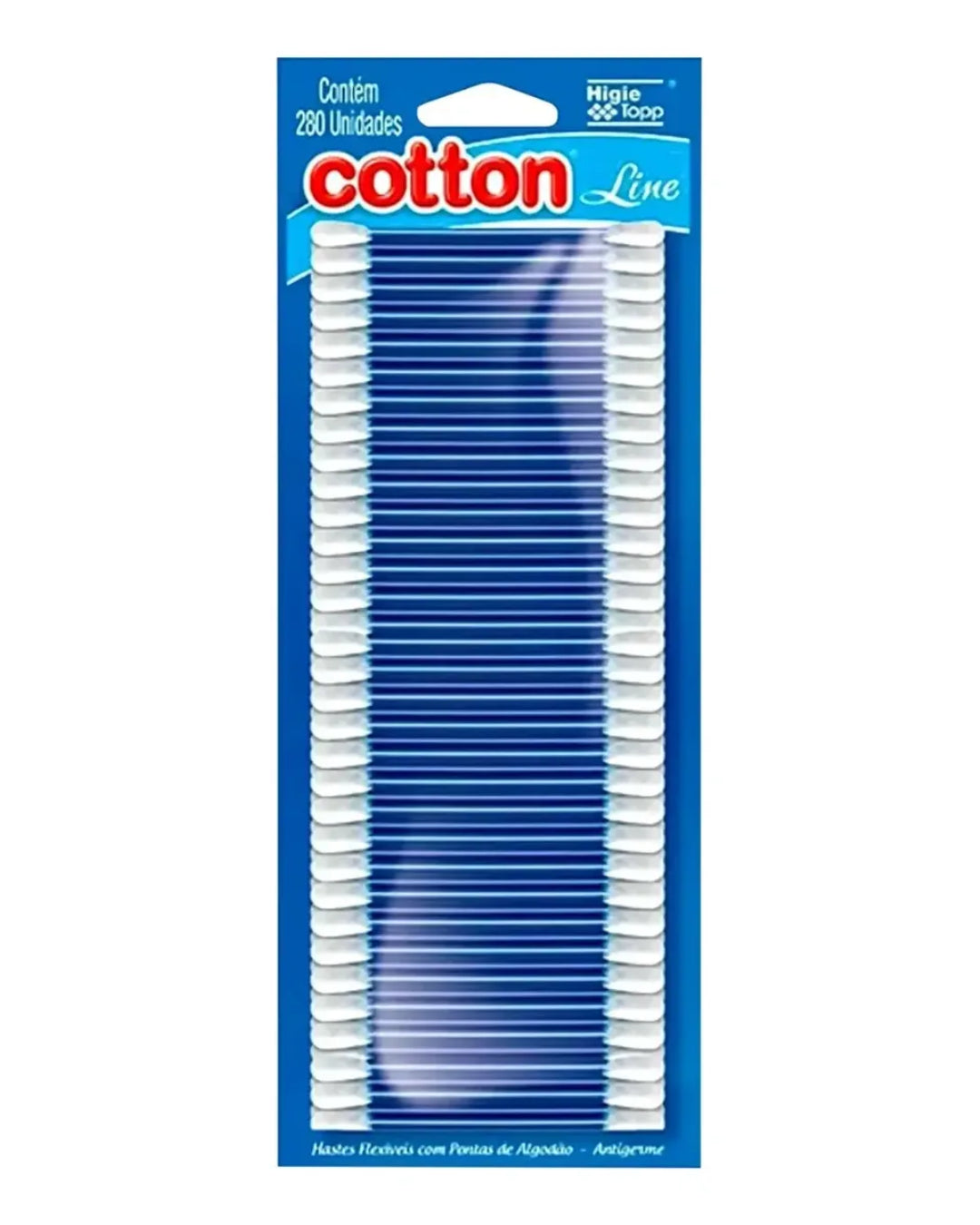Cotonetes Cotton Line 280 Unidades Hastes Flexíveis Algodão