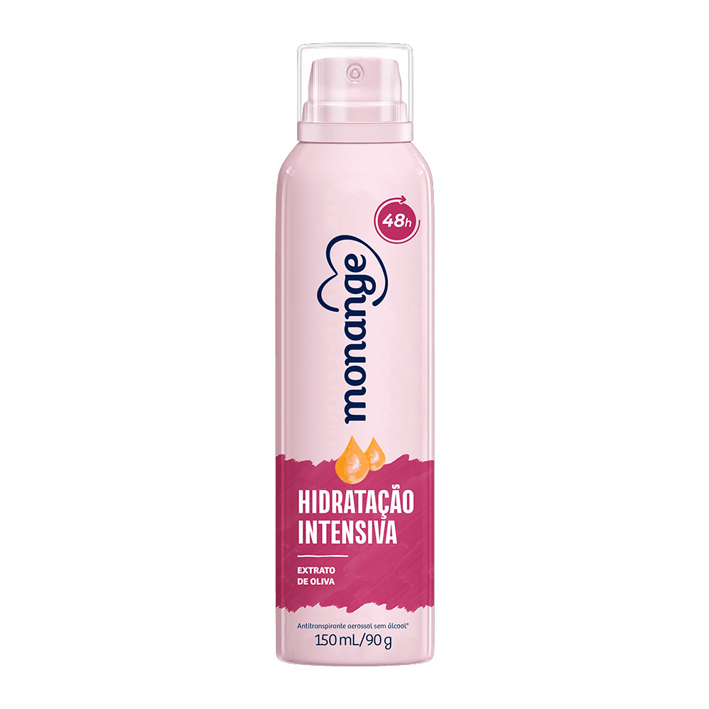 Desodorante Antitranspirante Monange Aerossol Hidratação Intensiva 90g