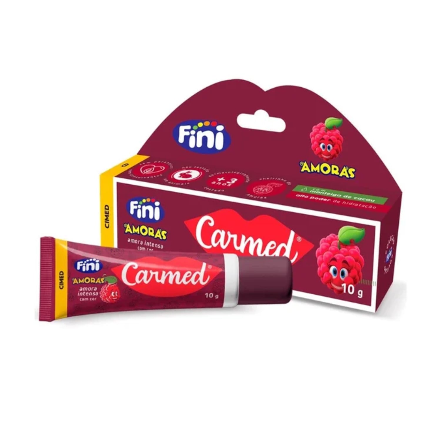 Hidratante Labial Carmed Fini Amora Intensa 10g