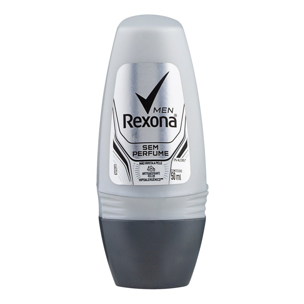 Desodorante Antitranspirante Rollon Rexona Men Sem Perfume 50ml