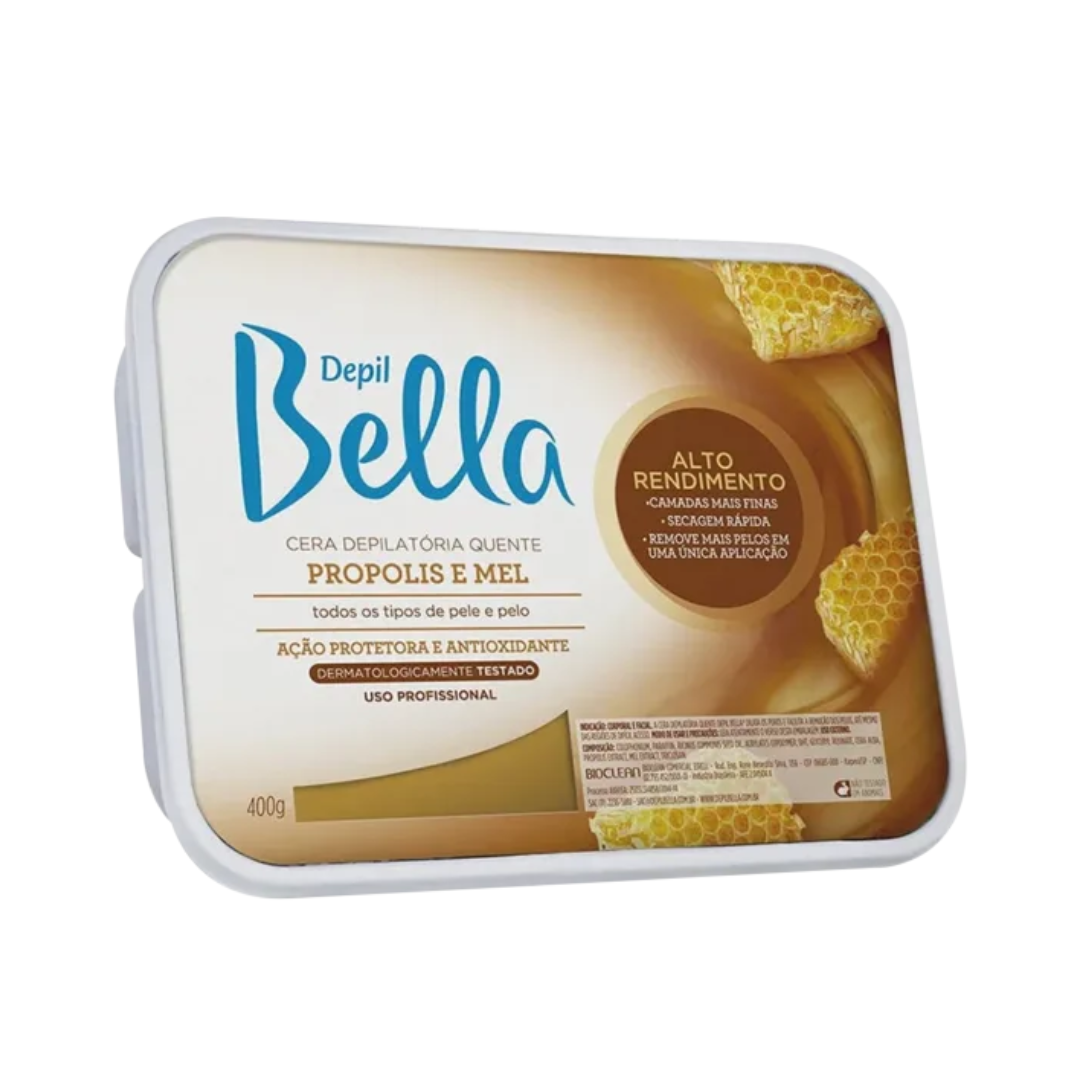 Cera Quente Em Barra Depil Bella Própolis e Mel 800g