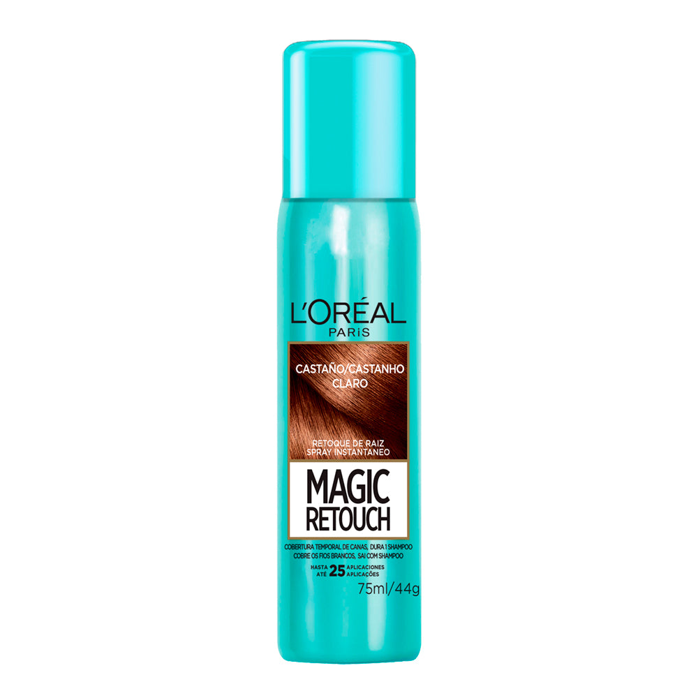 Spray Retoque da Cor L'oréal Magic Retouch Castanho Claro 75ml