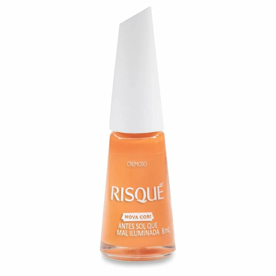 Esmalte Risqué Cremoso Antes Sol Que Mal Iluminada 8ml