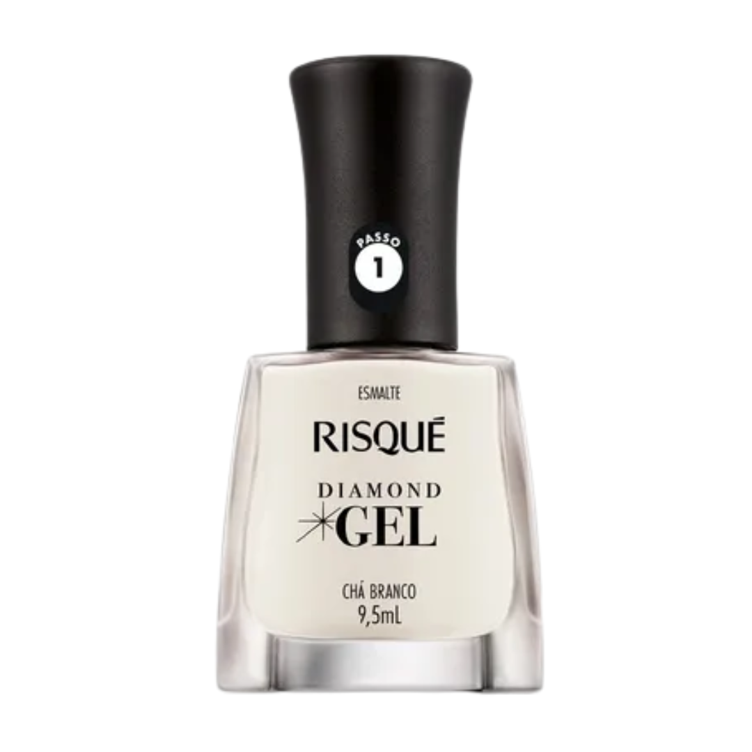 Esmalte Risqué Diamond Gel Chá Branco 9,5ml