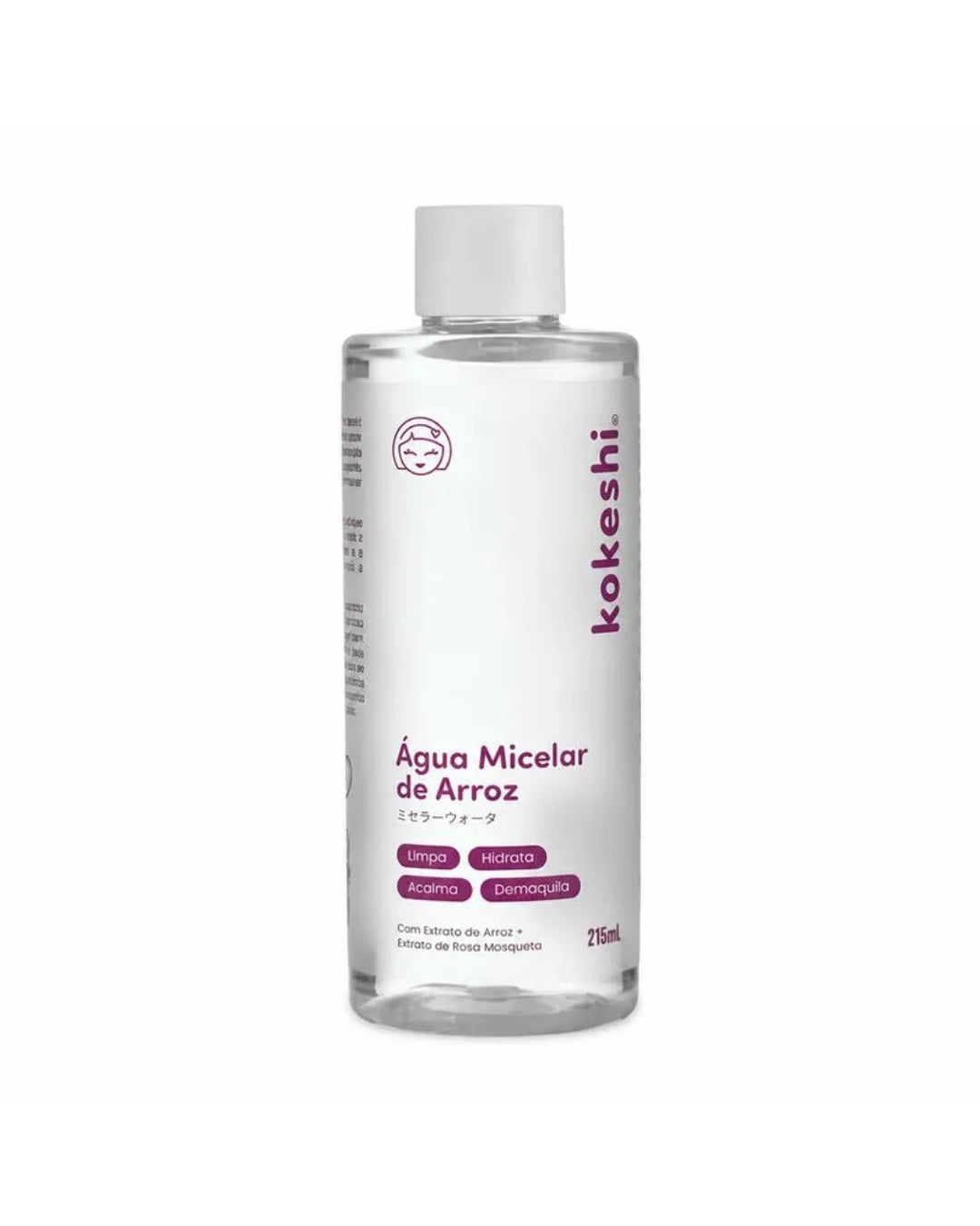 Água Micelar De Arroz Limpeza E Hidratação Kokeshi 215ml
