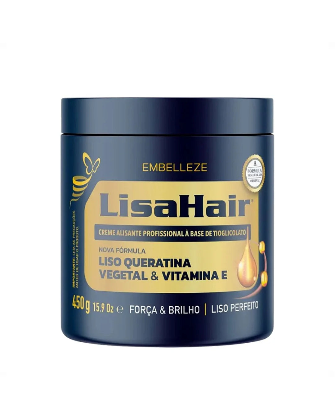 Creme alisante LisaHair Liso Queratina 550g