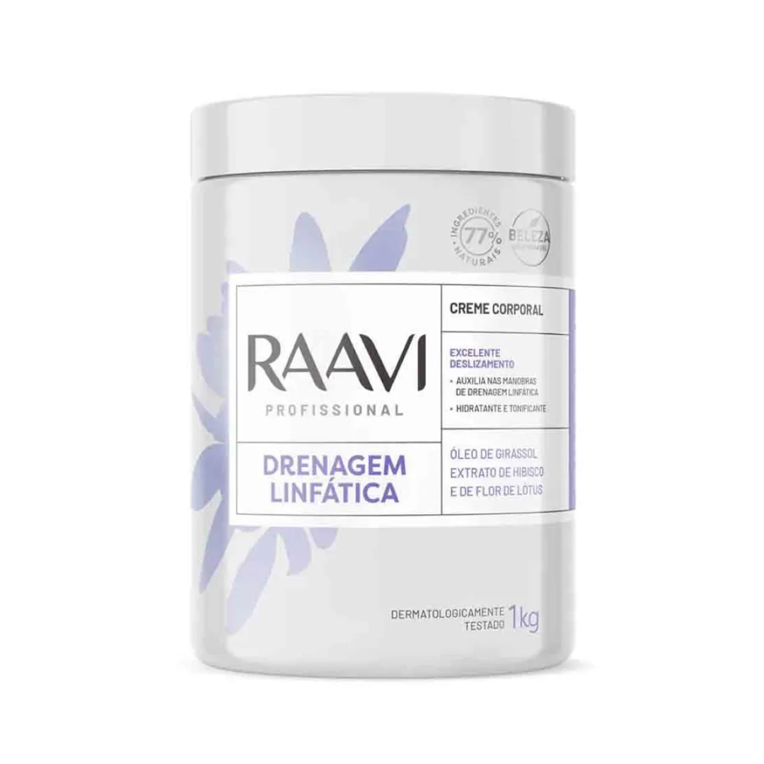 Creme para Drenagem Linfática Raavi Spa Terapia 1Kg