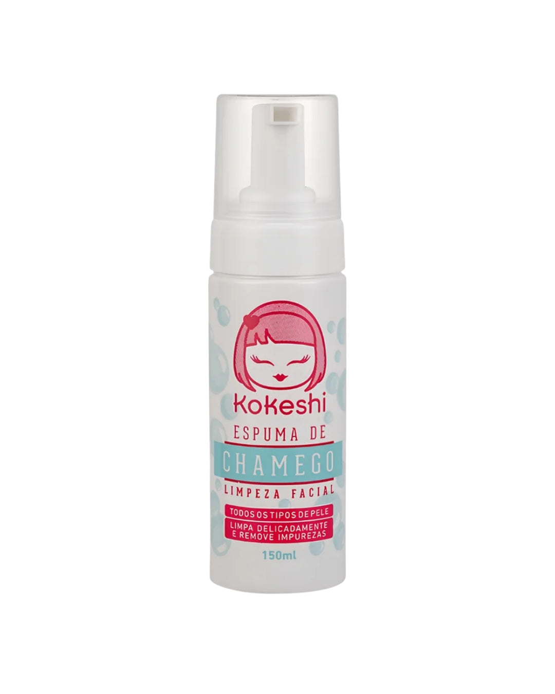Espuma De Limpeza Facial Chamego Kokeshi 150ml