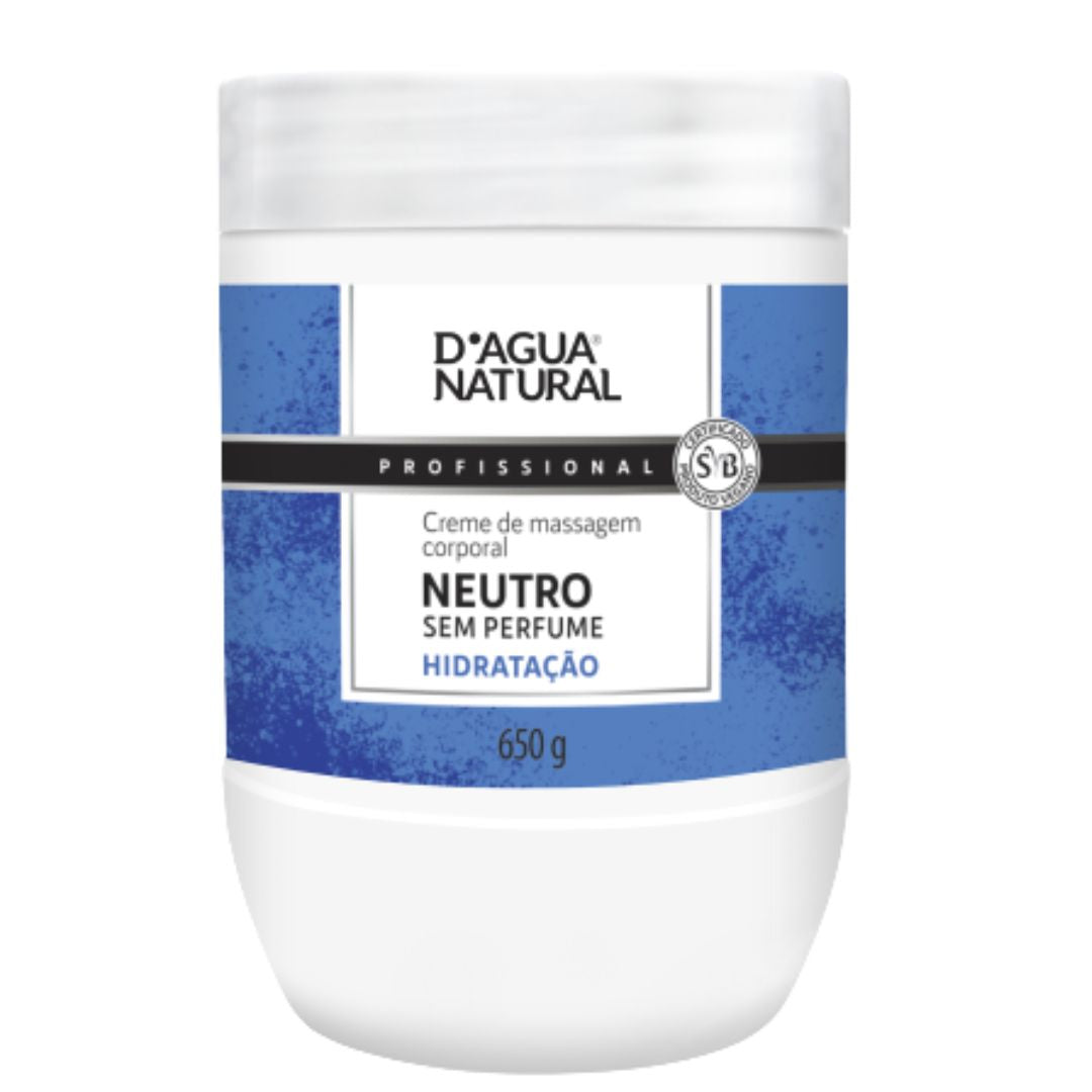Creme de Massagem Dagua Natural Neutro 650g