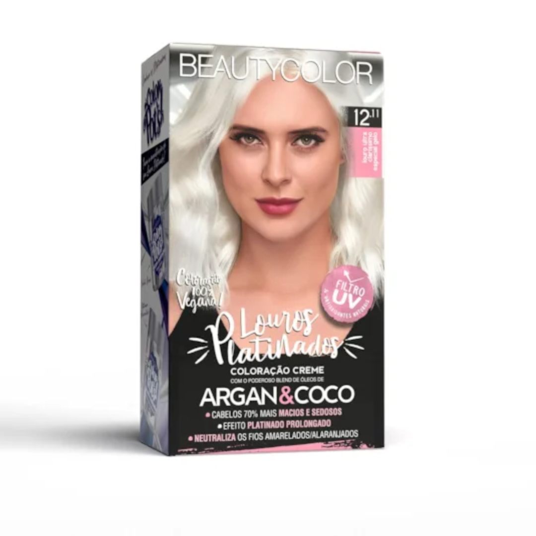 Coloração BeautyColor Hollywood Blondes - 12.11 Louro Ultra Claríssimo Especial Gelo