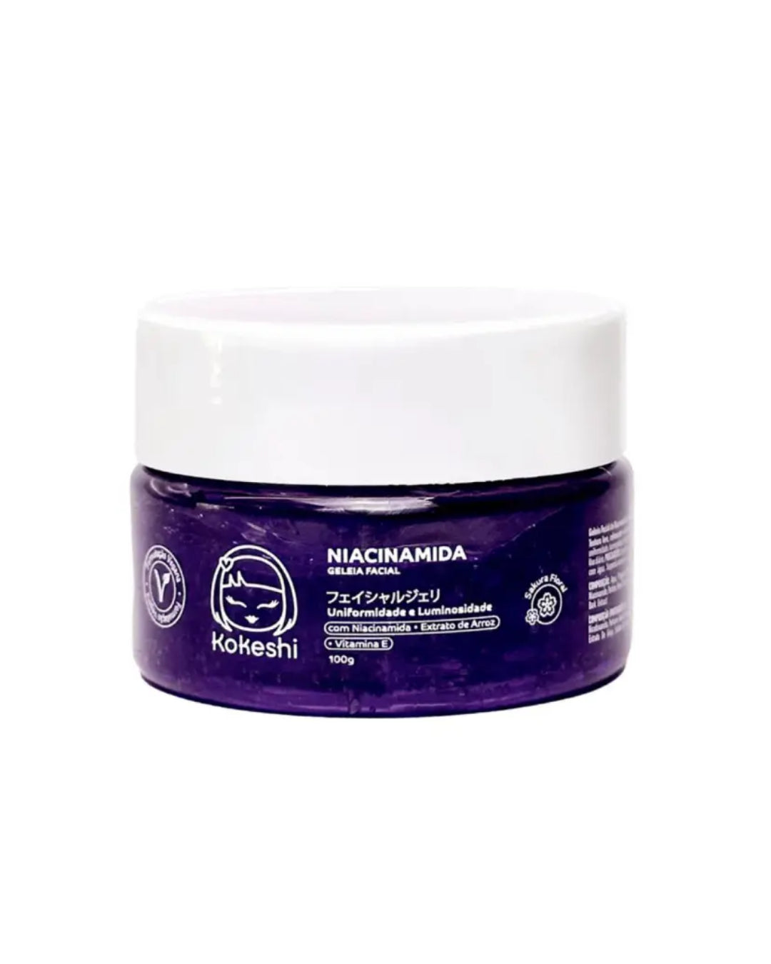 Geleia Hidratante Facial Niacinamida 100g Kokeshi