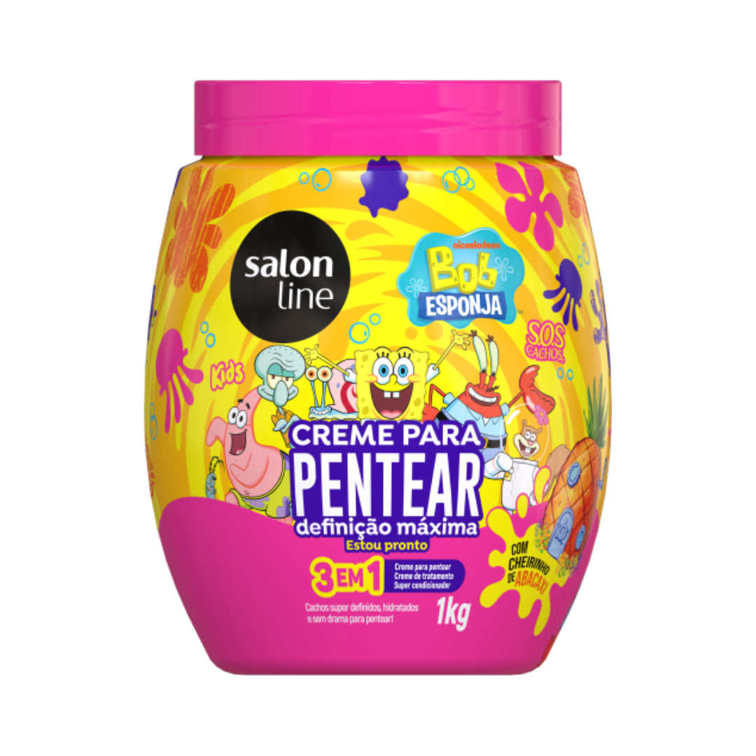 Creme Pentear Salon Line Sos Kids Bob Esponja 1kg