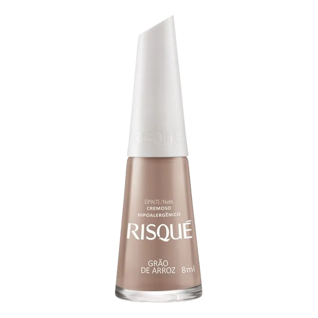 Esmalte Cremoso Risqué Nudes Grão de Arroz 8ml