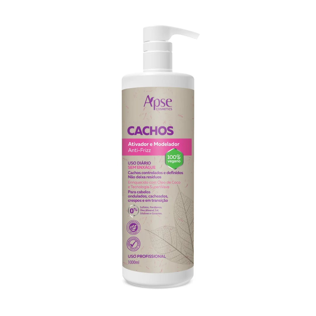 Ativador e Modelador Anti-frizz Apice Cachos 1L