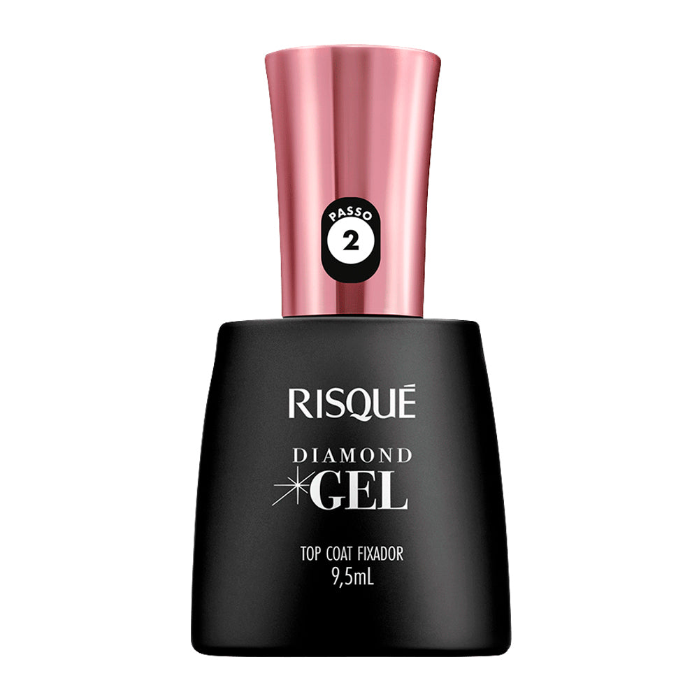Esmalte Risqué Diamond Gel Top Coat Fixador 9,5ml