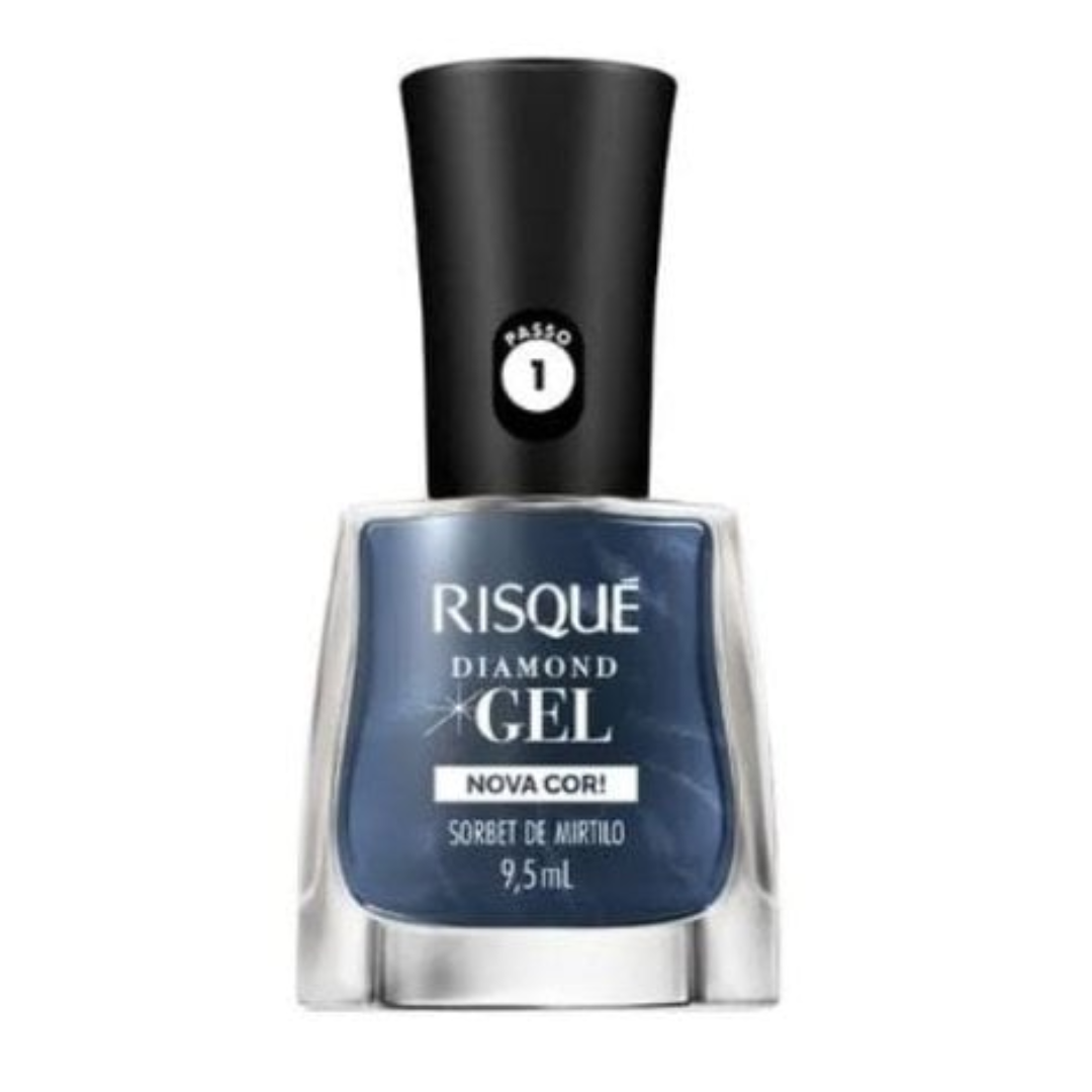 Esmalte Risqué Diamond gel Sorbet De Mirtilo