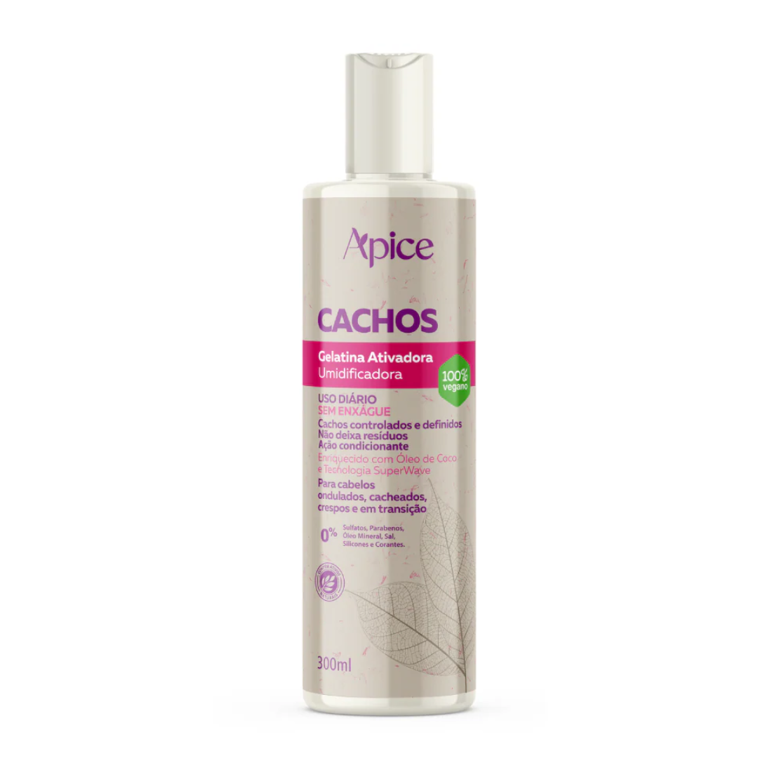 Gelatina Ativadora e Umidificadora Cachos Apice 300ml