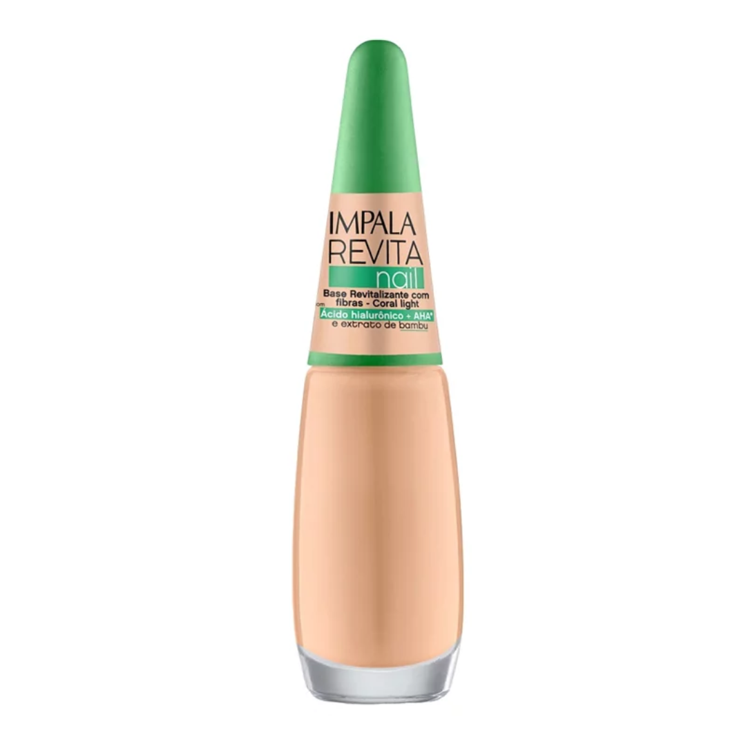 Esmalte Impala Base Revitalizante com Fibras Coral Light Revita Nail