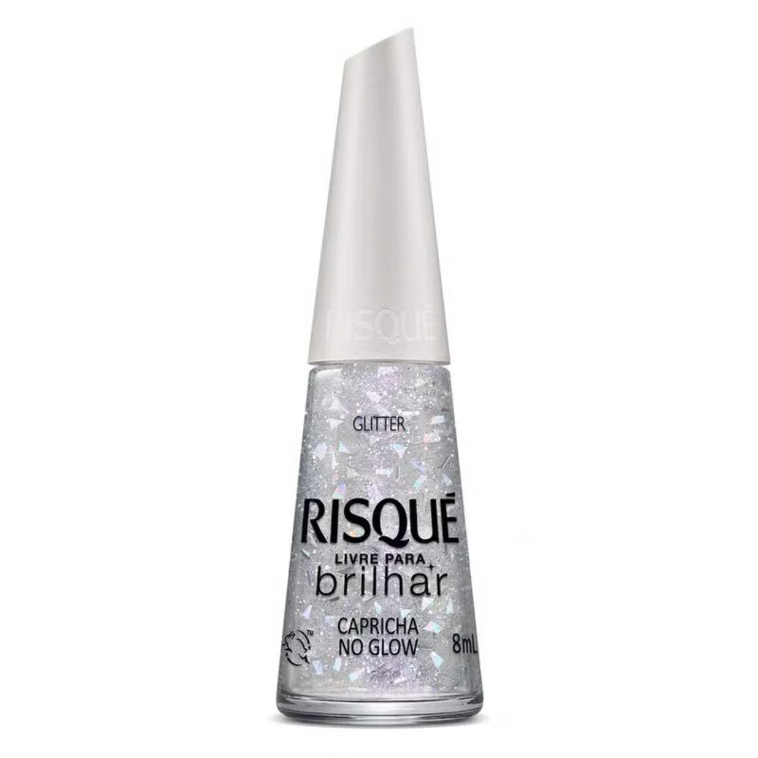 Esmalte Livre Pra Brilhar Capricha no Glow Risque