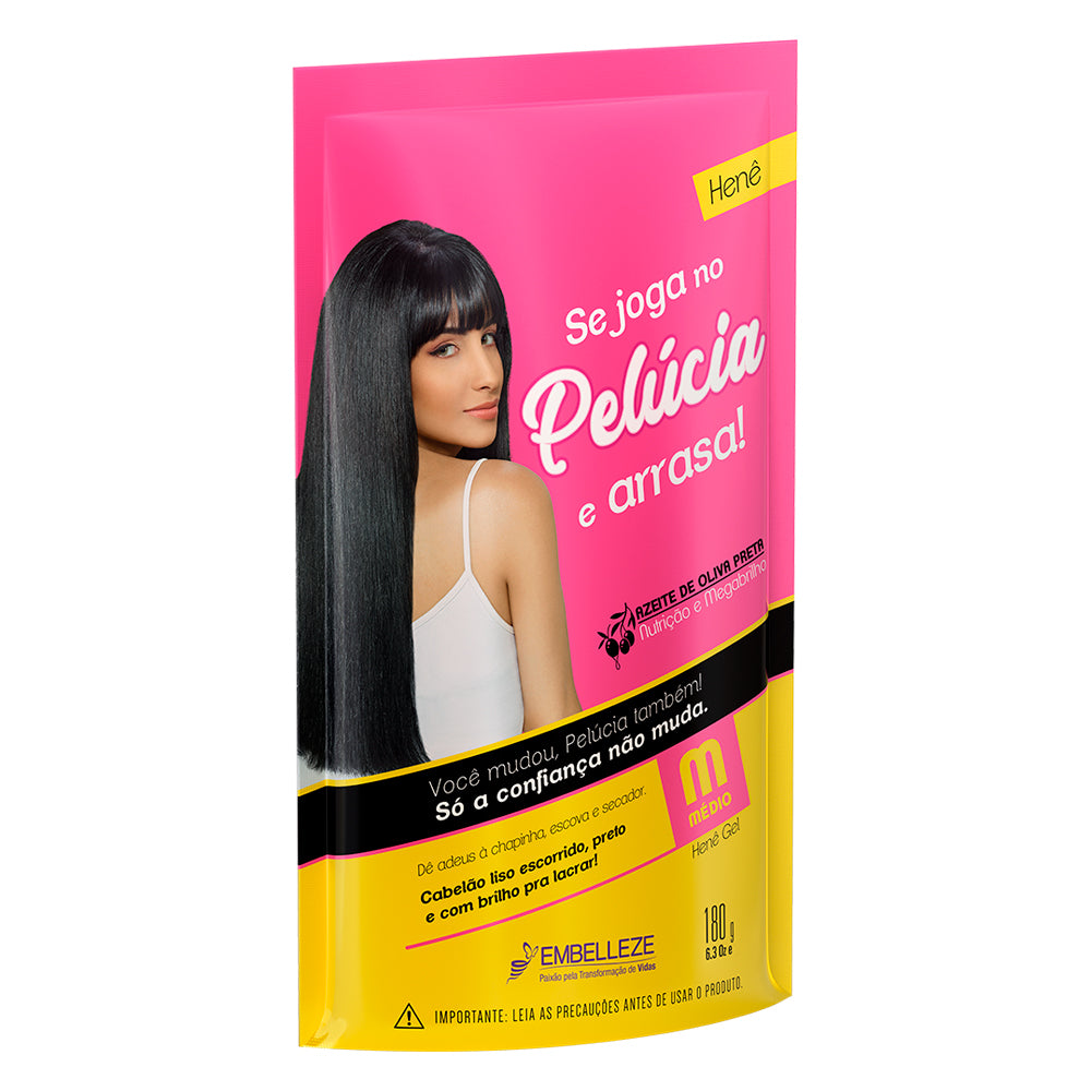 Alisante Henê Pelúcia Médio Pouch 180g