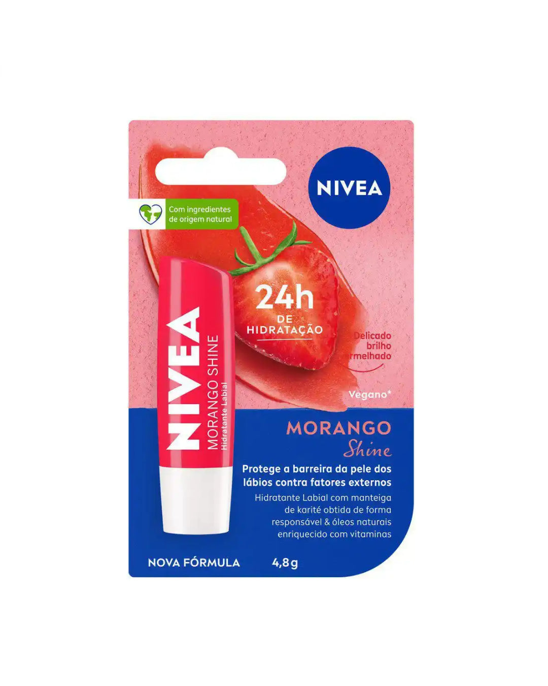 Hidratante Labial Nivea Morango Shine