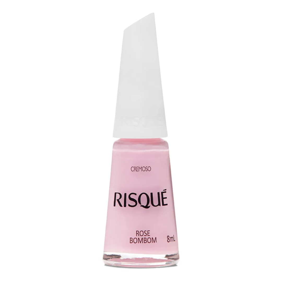 Esmalte Cremoso Risqué Rosas Rose Bombom 8ml