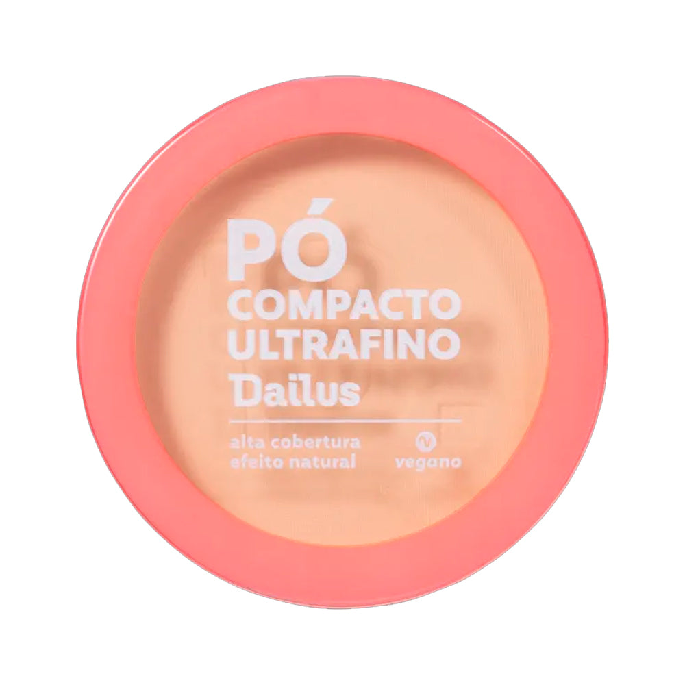 Pó Compacto Ultrafino Dailus Vegano D5 Médio 10g