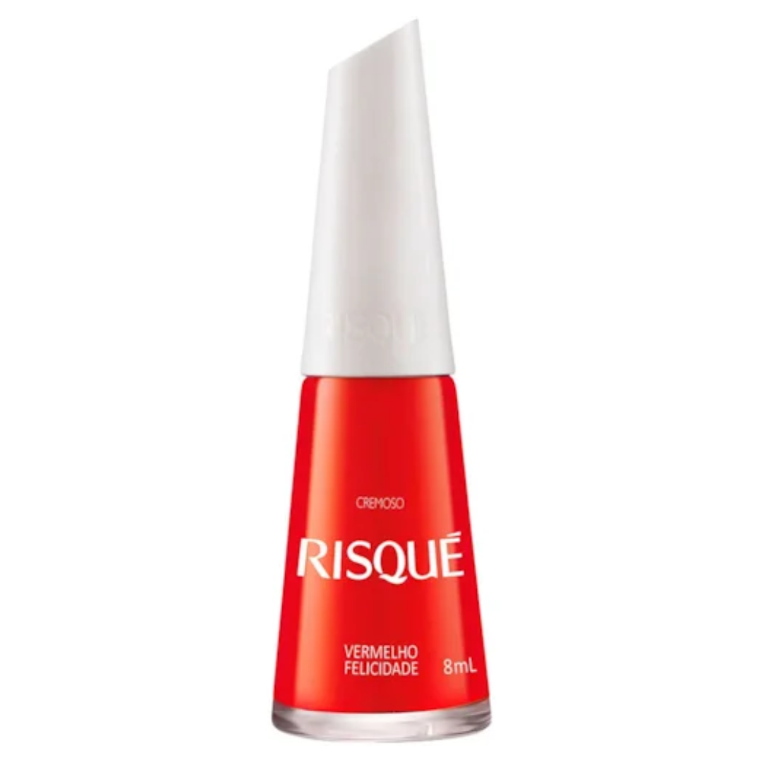 Esmalte Risqué Cremoso Vermelho Felicidade 8ml