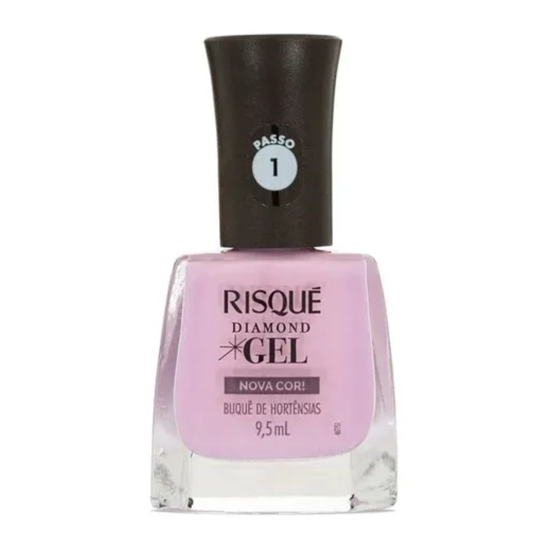 Esmalte Diamond Gel Risque Buquê de Hortênsias