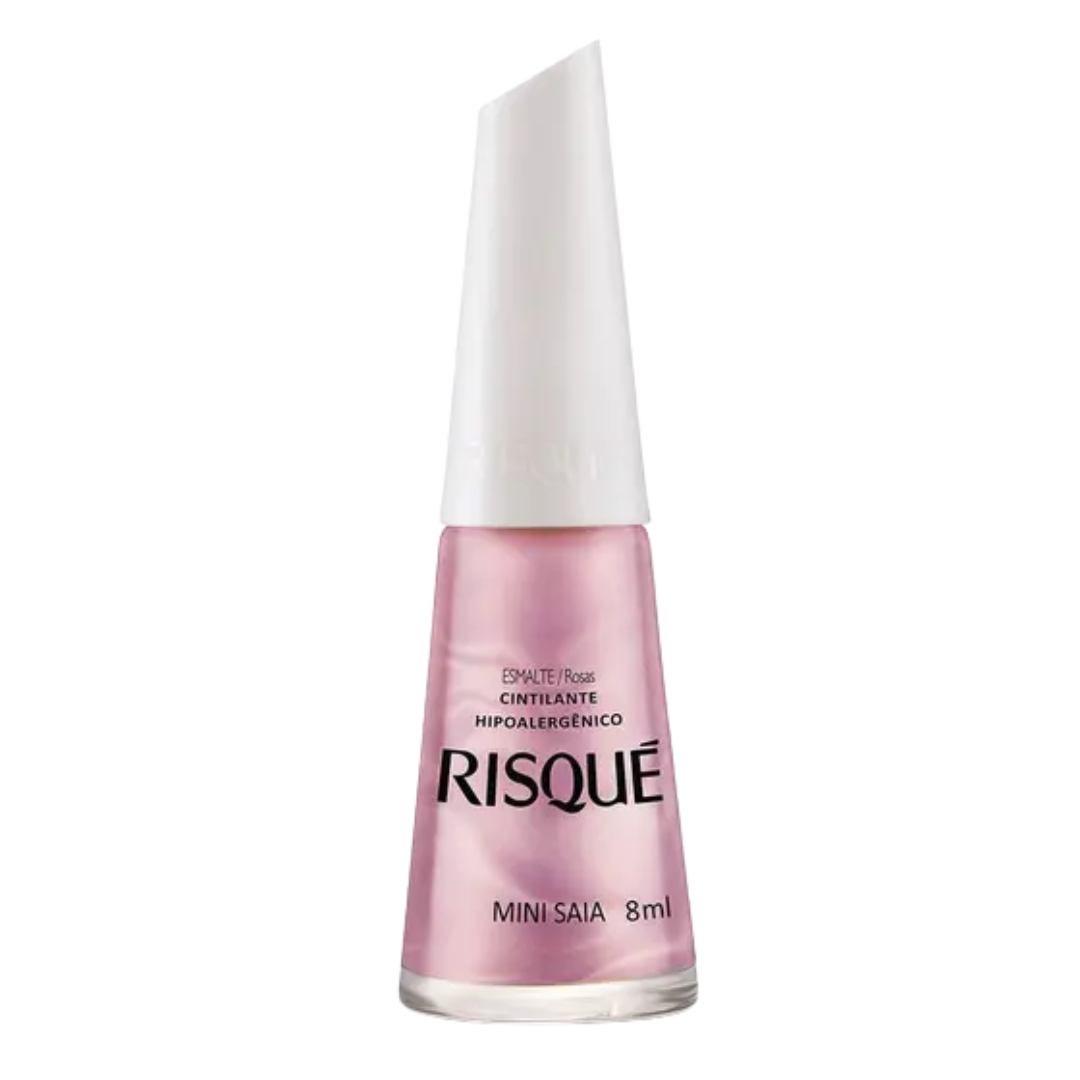 Esmalte Cintilante Risqué Rosas Mini Saia 8ml