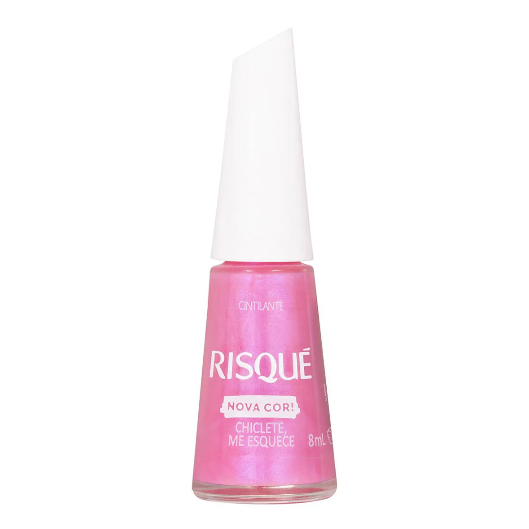 Esmalte Cintilante Risqué Chiclete, Me Esquece 8ml