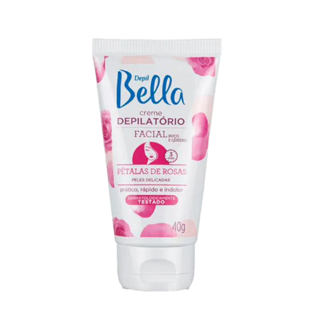Creme Depilatório Facial Depil Bella Petálas de Rosas 40g