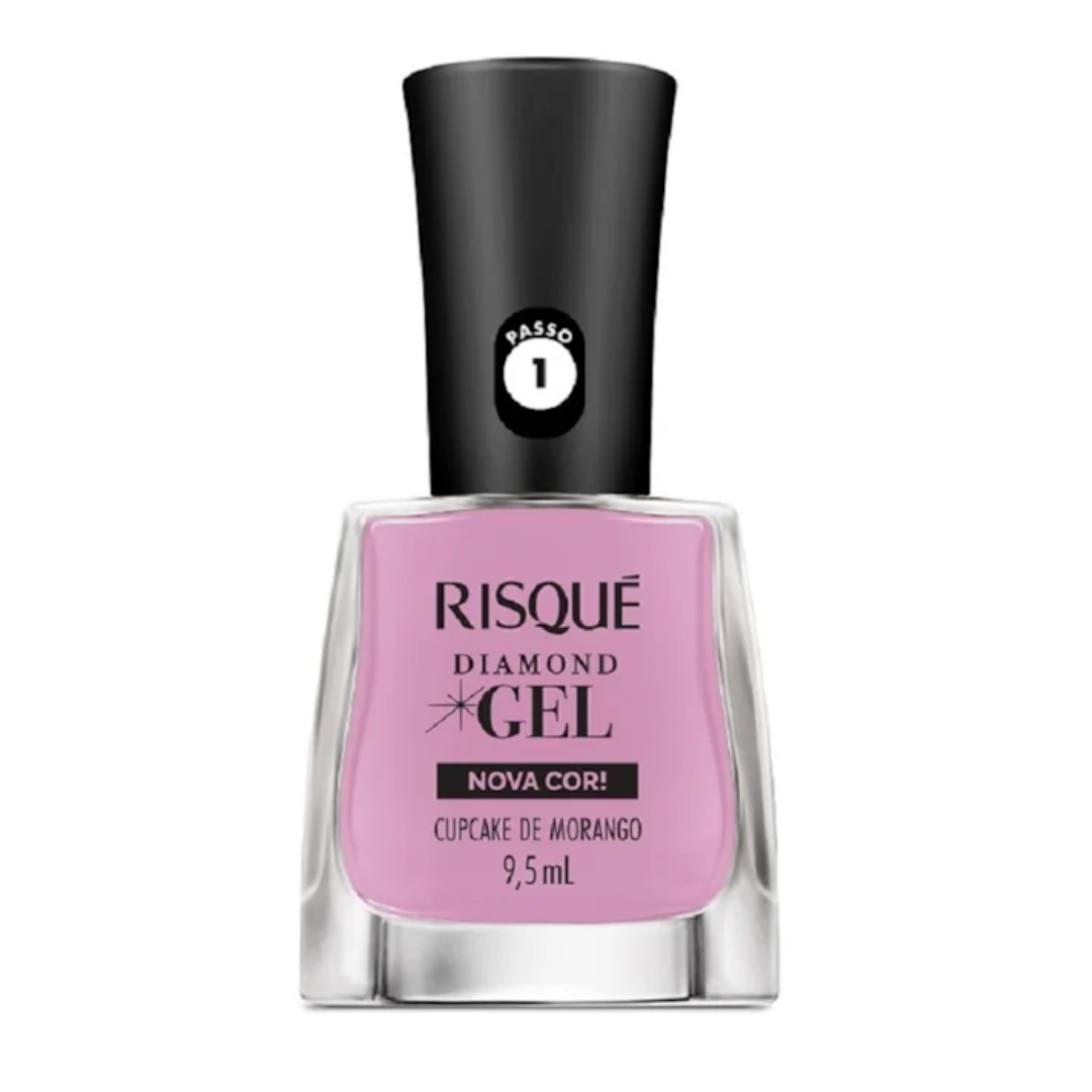 Esmalte Risqué Diamond Gel Cupcake de Morango