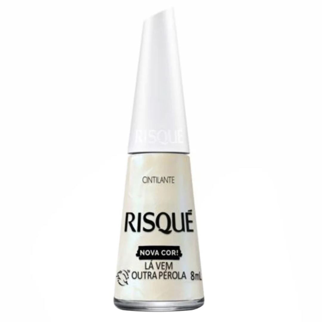 Esmalte Risqué Cintilante Lá Vem Outra Pérola Comercial 8ml