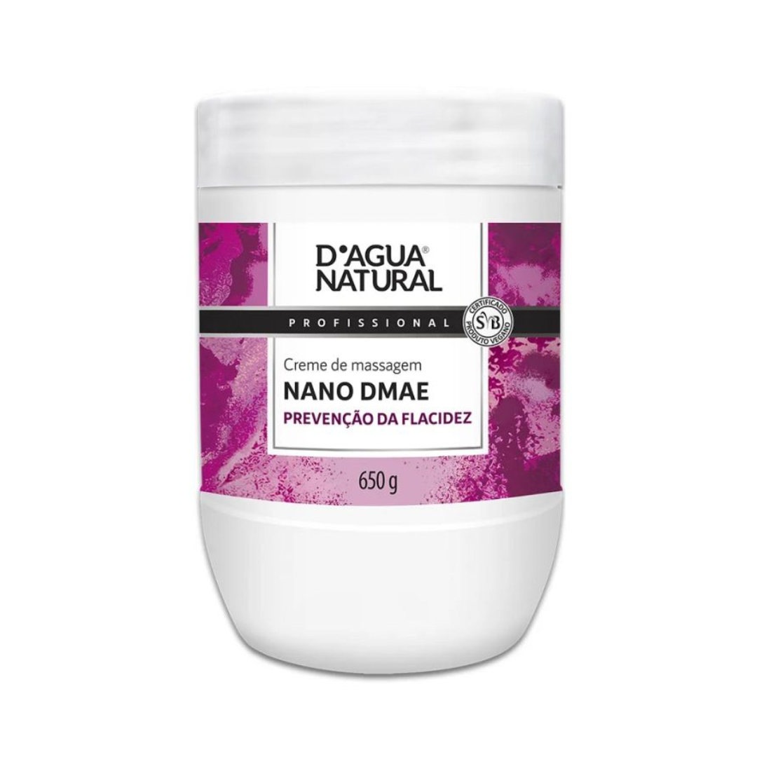 Creme De Massagem Nano DMAE Dagua Natural  650g