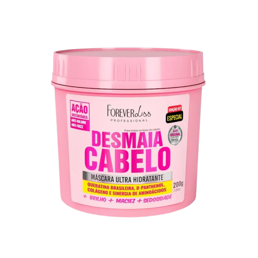 Máscara Ultra Hidratante Desmaia Cabelo Forever Liss 200g