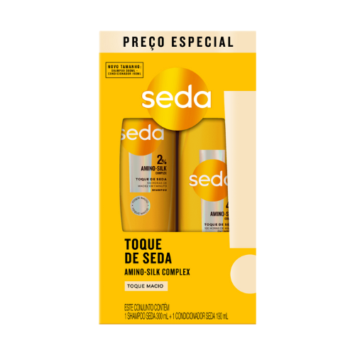 Kit Toque De Seda Amino-Silk Shampoo 300 + Condicionador 190ml