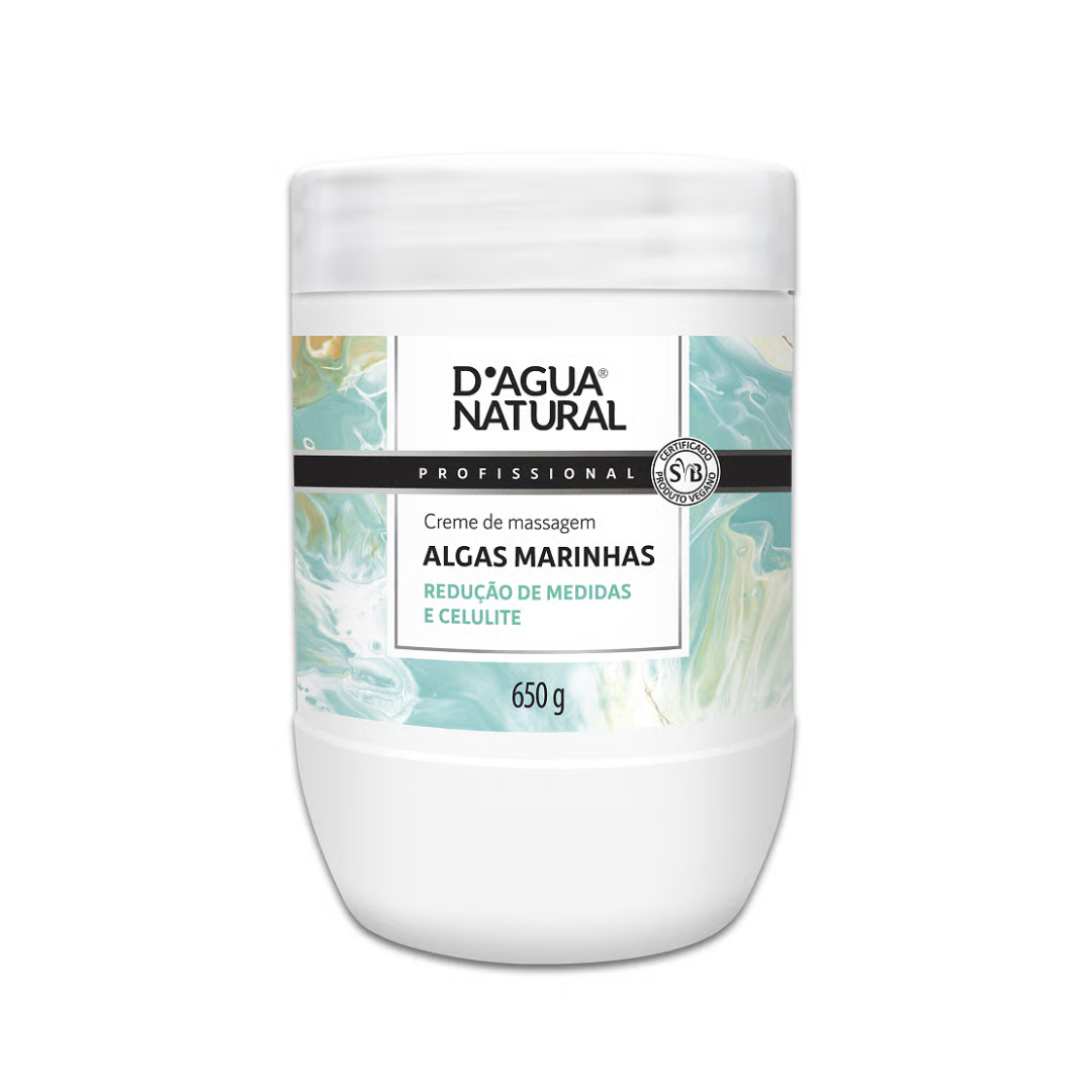 Creme de Massagem Algas Marinhas Dagua Natural 650g