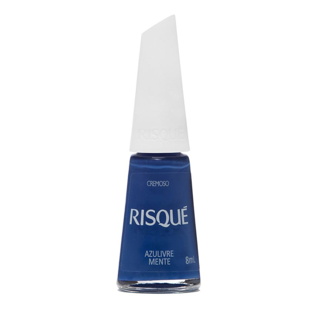 Esmalte Cremoso Risqué Coloridos Azulivre Mente 8ml