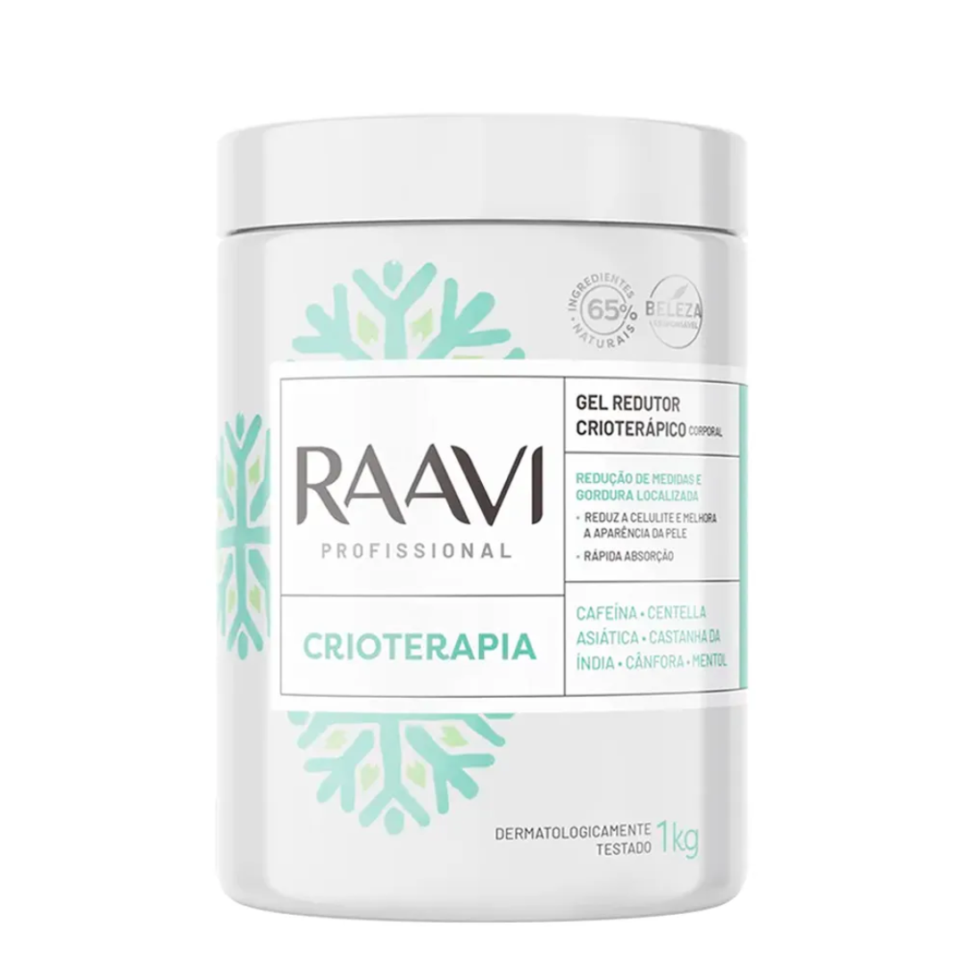 Gel Redutor Crioterápico Corporal Raavi 1kg