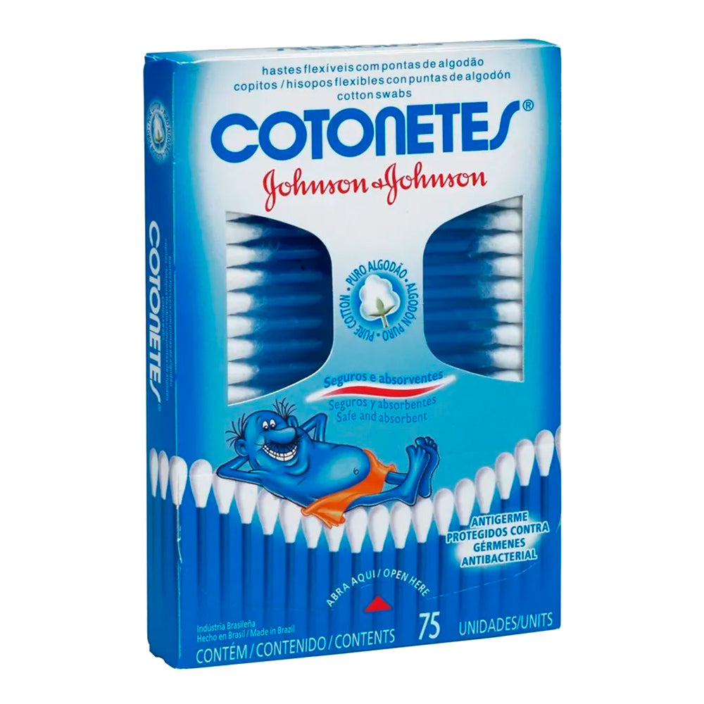 Hastes Flexíveis Johnson's Cotonetes com 75 Unidades