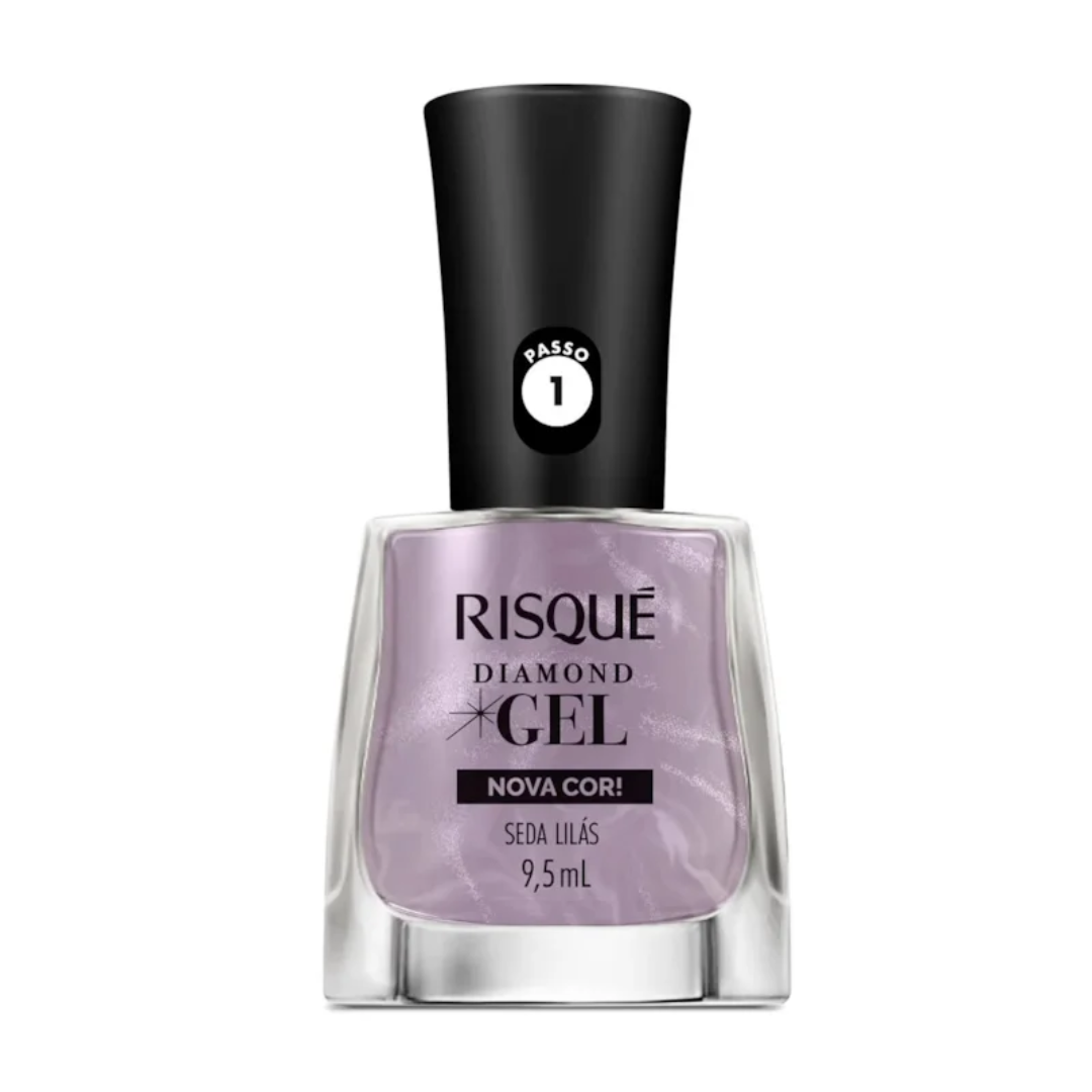 Esmalte Risqué Diamond Gel Seda Lilás