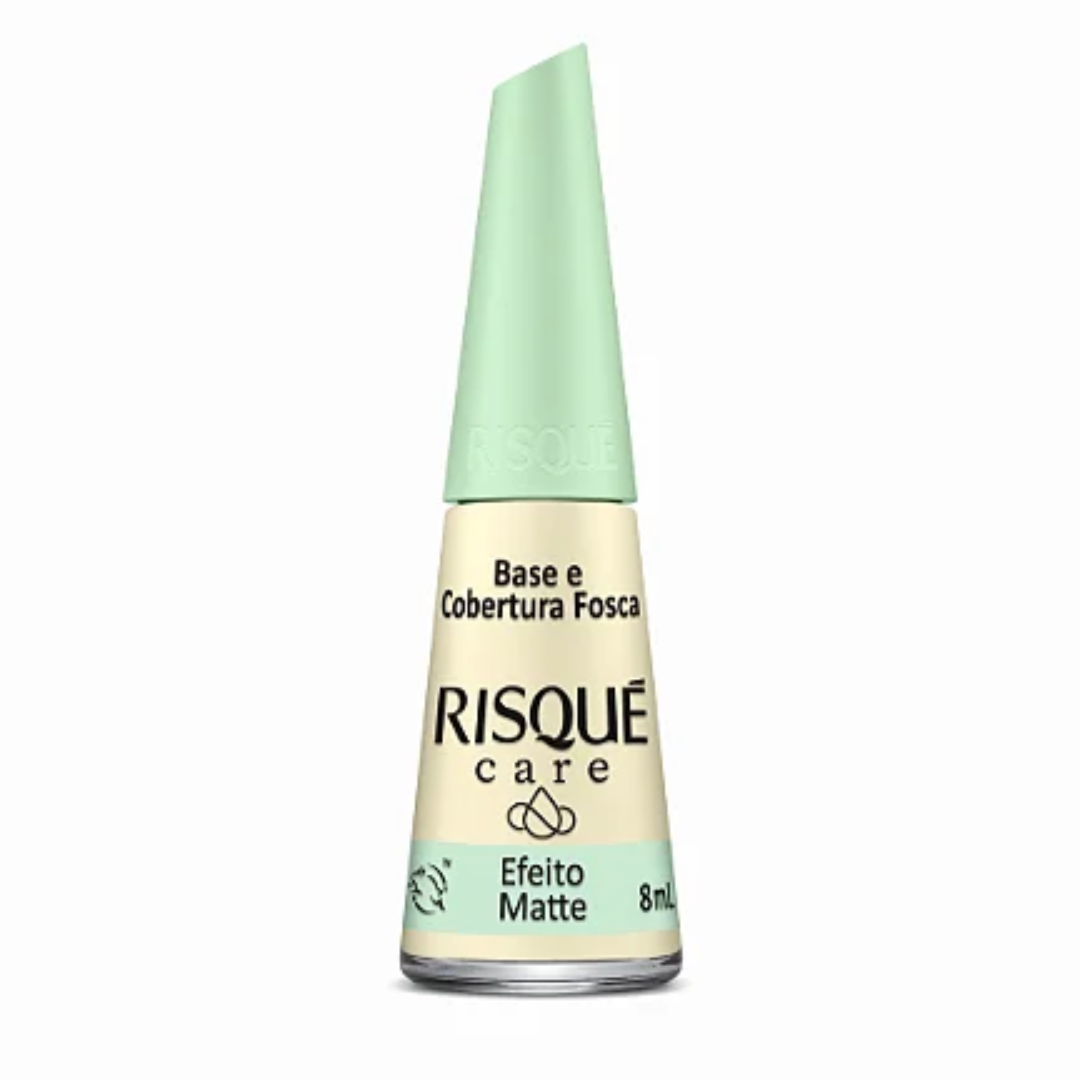 Esmalte Risqué Care Base e Cobertura Fosca 8ml