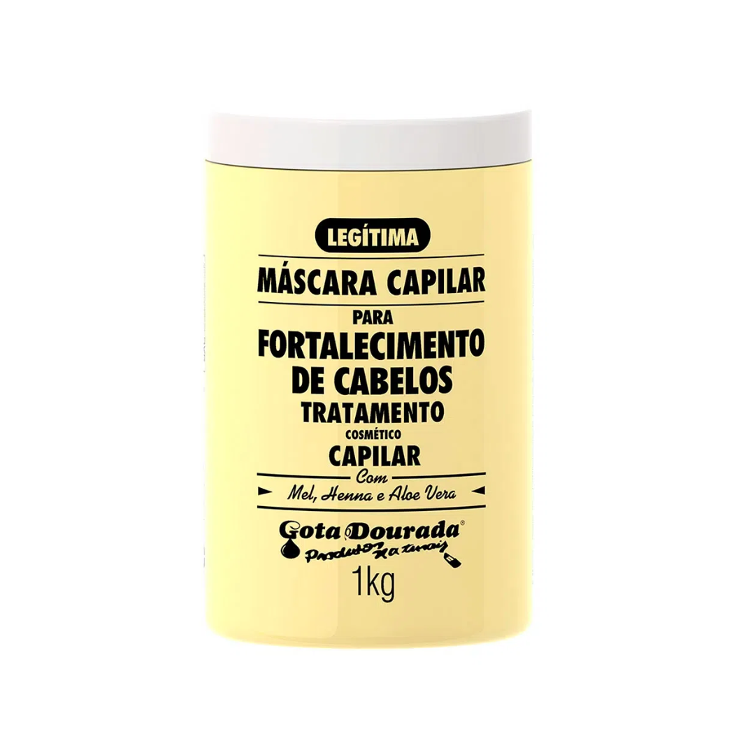 Máscara Gota Dourada Fortalecimento de Cabelos 1Kg
